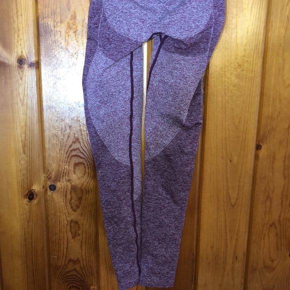 Gym Shark purple leggings Gymshark Spellout Waistband Leggings flex leggings - Picture 5 of 12